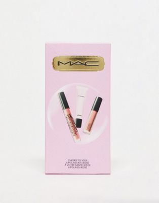 MAC Cheers To You! Lipglass Gift Set - Rose (save 48%)