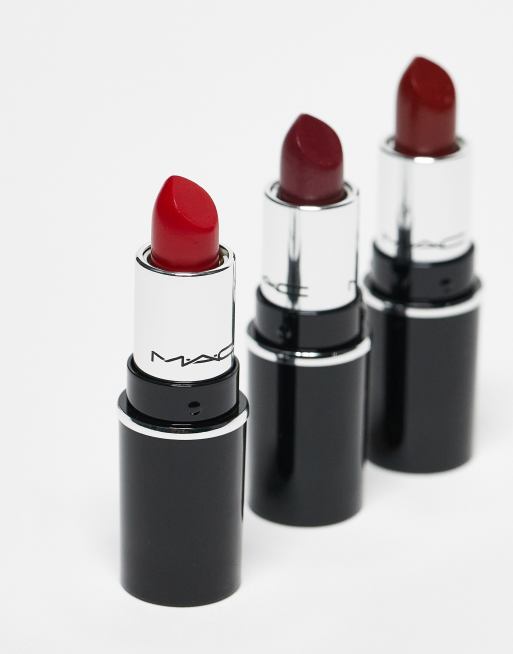 MAC Everyday Luxury Mini Lustreglass Lipstick Trio- Red (save 22