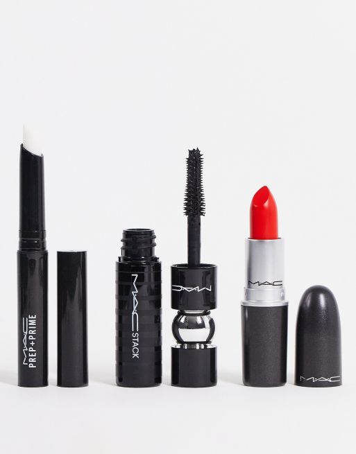MAC - Lashes To Lips - Set voor wimpers en lippen in 'Relentlessly Red' (bespaar 26%)