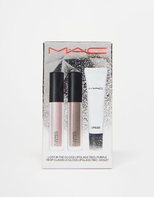 MAC – Lost In The Gloss – Zestaw trzech błyszczyków w odcieniu Purple (taniej o 55%)