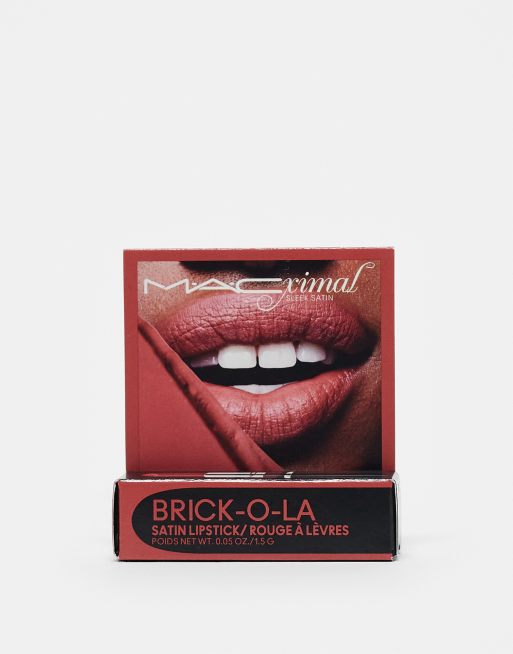 MAC - Macximal Sleek Satin Mini Lipstick - Brick-O-La, 3 van 4