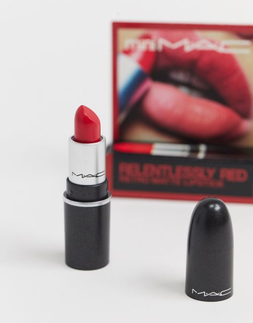 Mac Mini Mac Retro Matte Lipstick Relentlessly Red Asos
