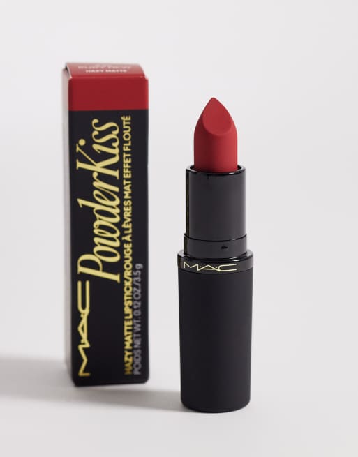 MAC – Powder Kiss Hazy – Matt läppstift - Ruby New, 4 av 4