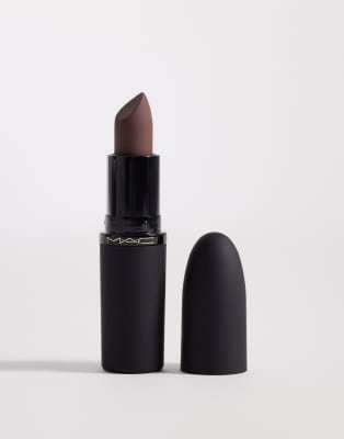 Mac Powder Kiss Hazy Matte Lipstick- Chestnut-brown