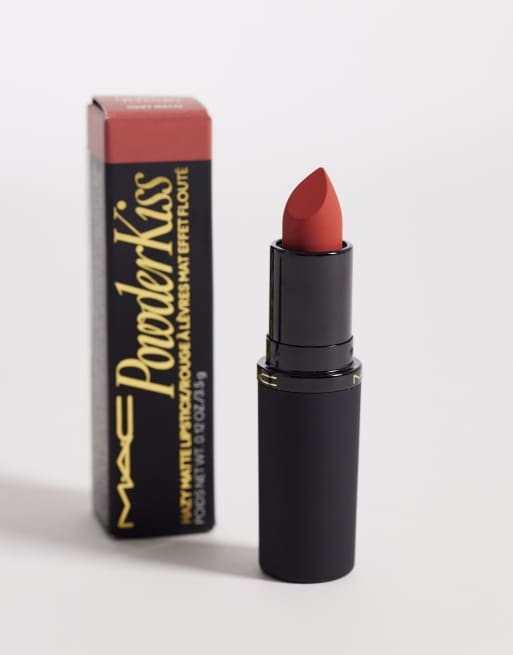 MAC - Powder Kiss Hazy - Rossetto opaco tonalità Devoted To Chili, 4 di 4