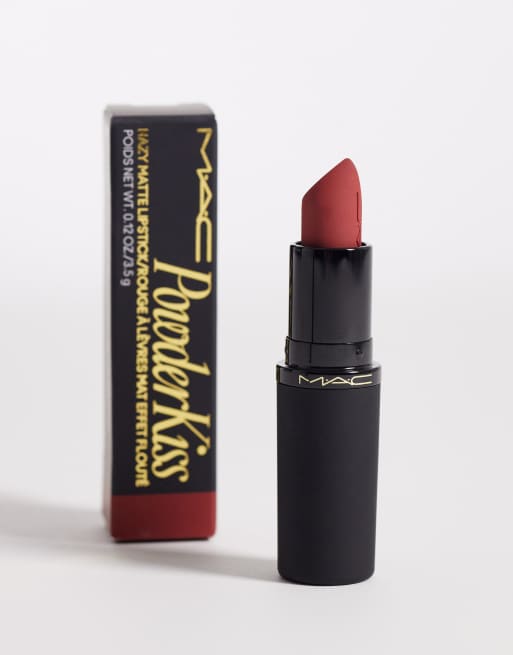 MAC - Powder Kiss Hazy - Rouge à lèvres mat - Dubonnet Buzz, 3 de 4