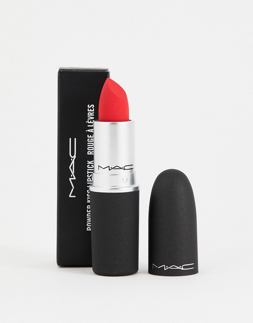 MAC Powder Kiss Lipstick - Lasting Passion-Red