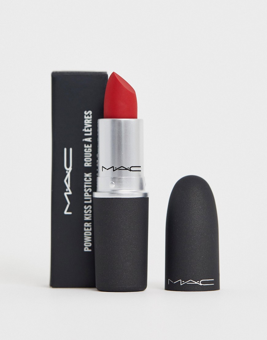 MAC Powder Kiss Lipstick - Werk Werk Werk-Red