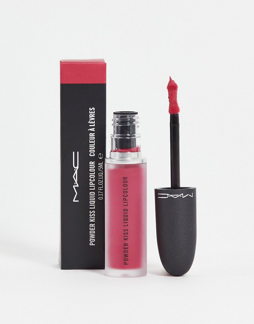 MAC Powder Kiss Liquid Lipcolour - Elegance Is Learned-Pink