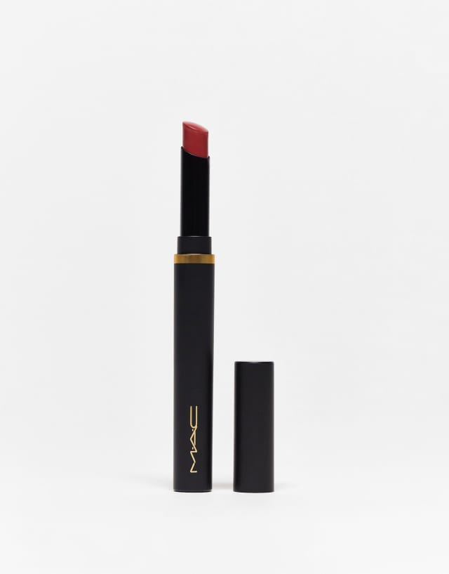 MAC Powder Kiss Velvet Blur Slim Lipstick - Brickthrough