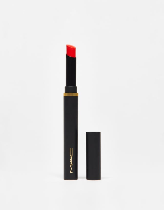 MAC Powder Kiss Velvet Blur Slim Lipstick - Hot Paprika