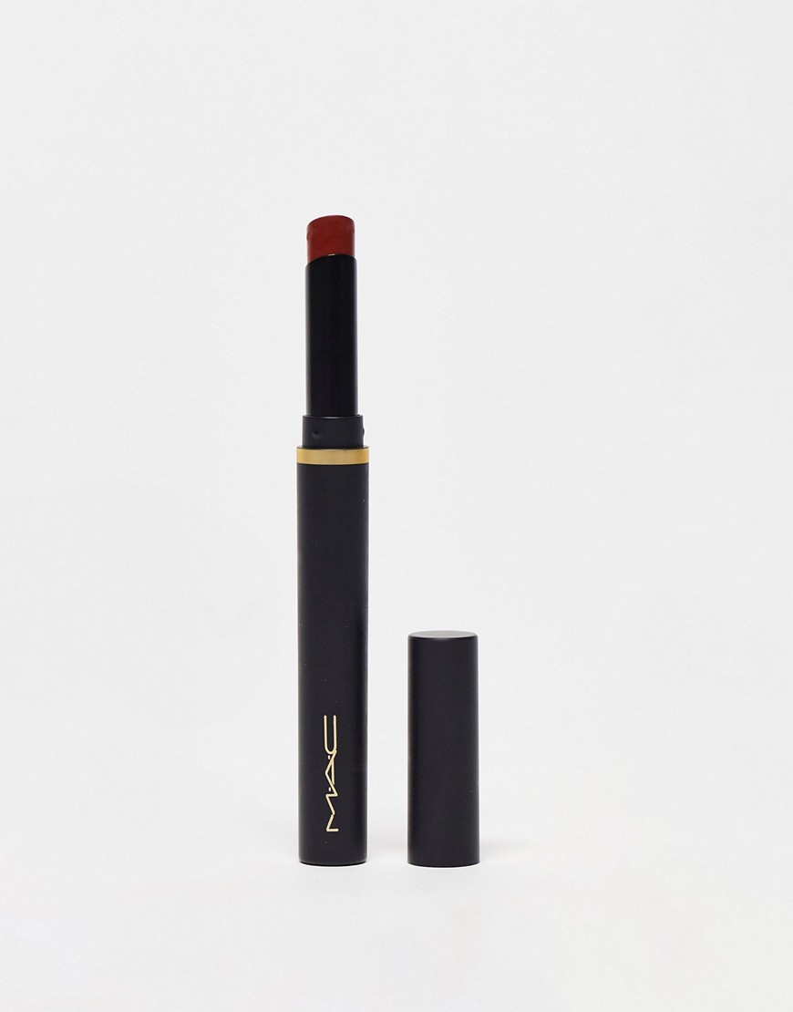 MAC Powder Kiss Velvet Blur Slim Lipstick - Nice Spice-Red
