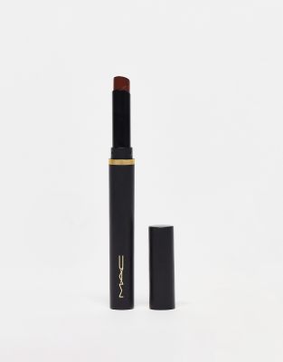 MAC - Powder Kiss Velvet Blur Slim Lipstick - Schmaler Lippenstift in Nutmeg Ganache-Neutral