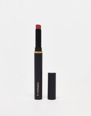 MAC - Powder Kiss Velvet Blur Slim Lipstick - Schmaler Lippenstift in Peppery Pink-Rosa