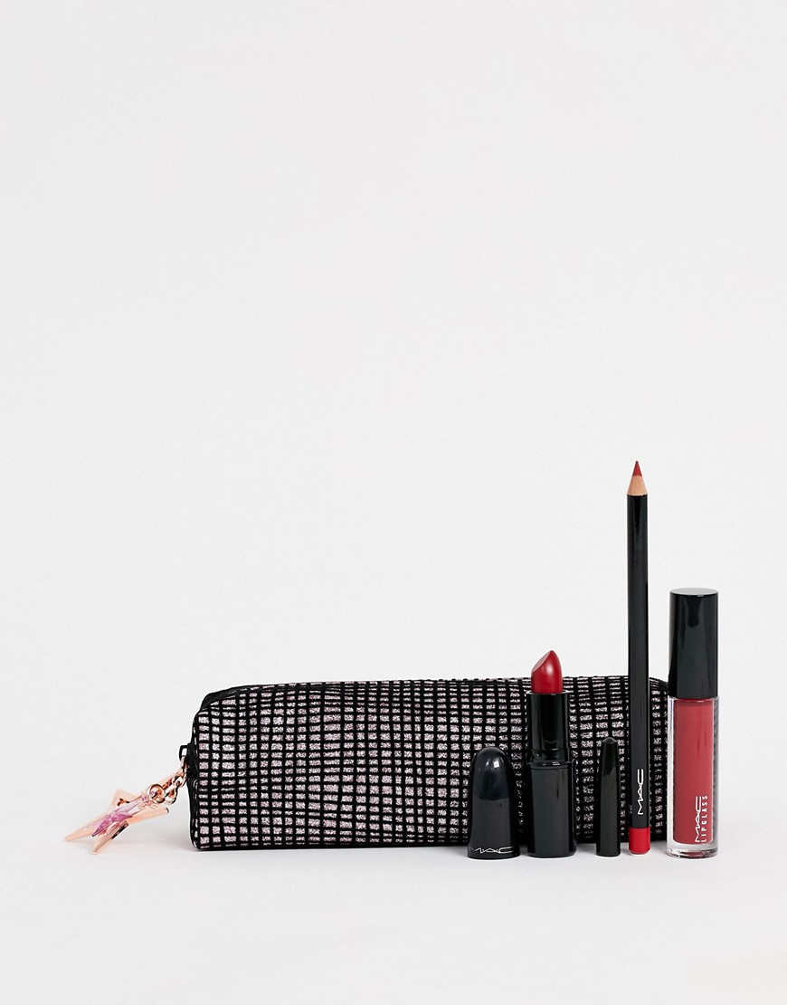 MAC – Starlit Lip Bag – Läppkit – Red-Röd