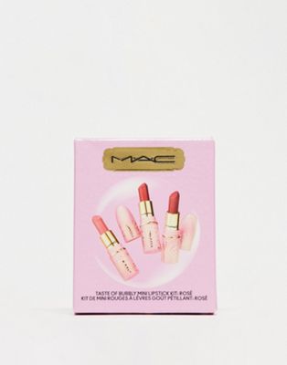 MAC Taste Of Bubbly Mini Lipstick Gift Set - Rose (save 29%) - ASOS Price Checker