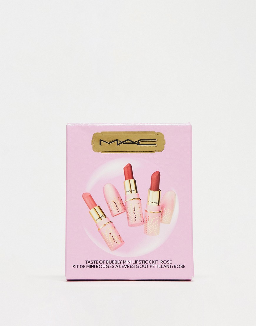 MAC Taste Of Bubbly Mini Lipstick Kit - Rose (SAVE 40%)-Pink
