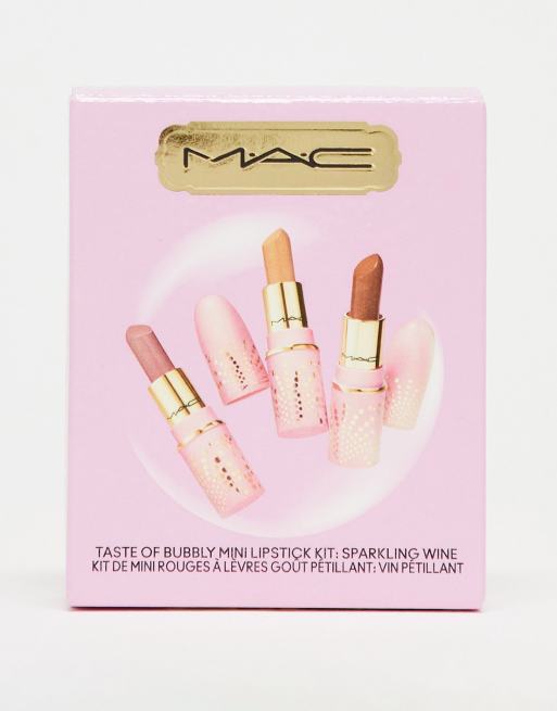 Mac Taste Of Bubbly Mini Lipstick Kit Sparkling Wine Save 40 Asos