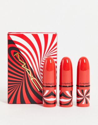 MAC Hypnotizing Holiday Tiny Tricks Mini Lipstick Trio Gift Set: Red (save 33%)