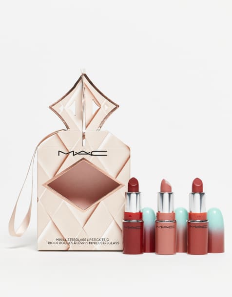 MAC – Wildest Gleam Mini Lustreglass Lip Trio: Neutrals – Lippenstift-Set (38% Ersparnis) - view 1