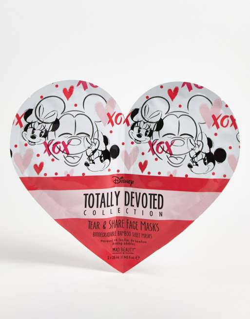 M.A.D Beauty - Minnie & Mickey Totally Devoted - Set da condividere di maschere in tessuto