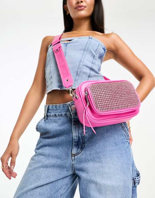 Madden Girl - Borsa a tracolla rosa decorata, 4 di 4