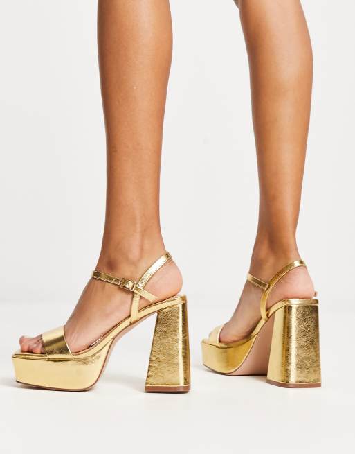 Madden girl sale gold sandals