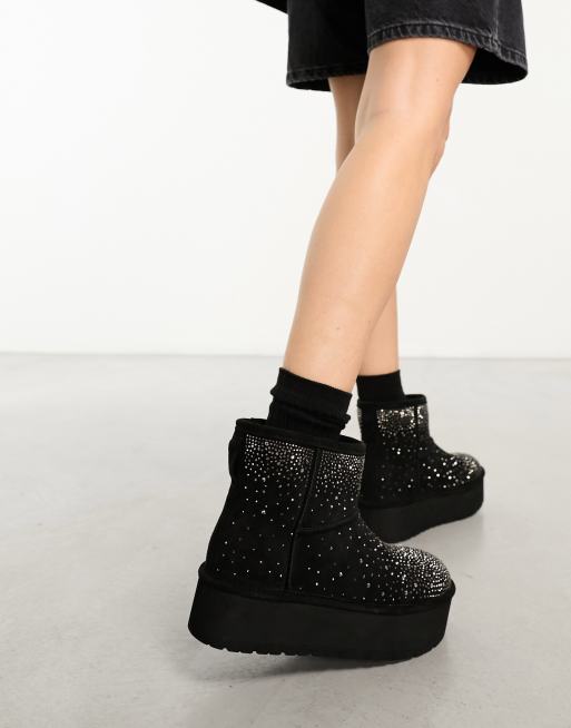 Steve madden bam rhinestone boots online