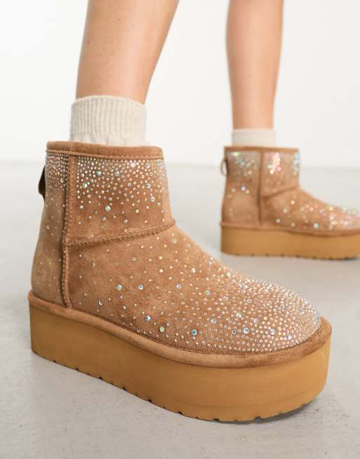 Rhinestone 2024 snow boots