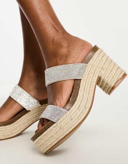 Espadrille strass best sale