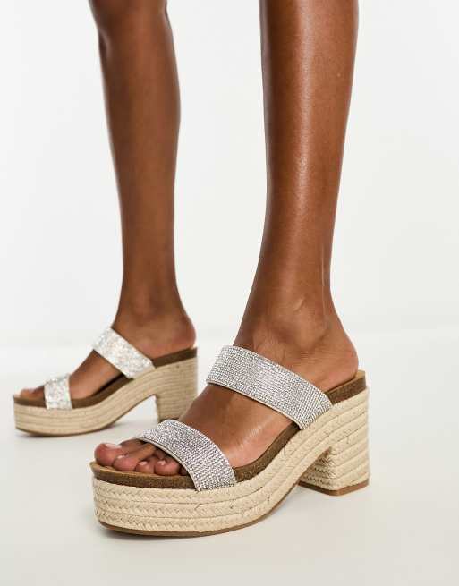 Steve madden jeweled espadrille wedge sandal online