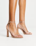 [Madden Girl] Madden Girl Tashaa barely there sandals in beige-Clear 40 CLEAR