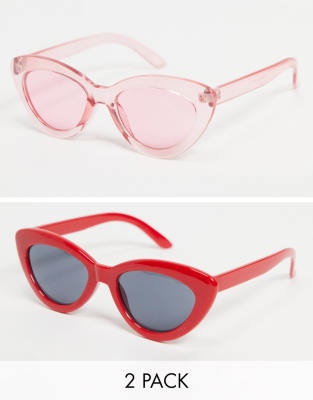 Madein. Madein. 2 pack cat eye sunglasses-Multi