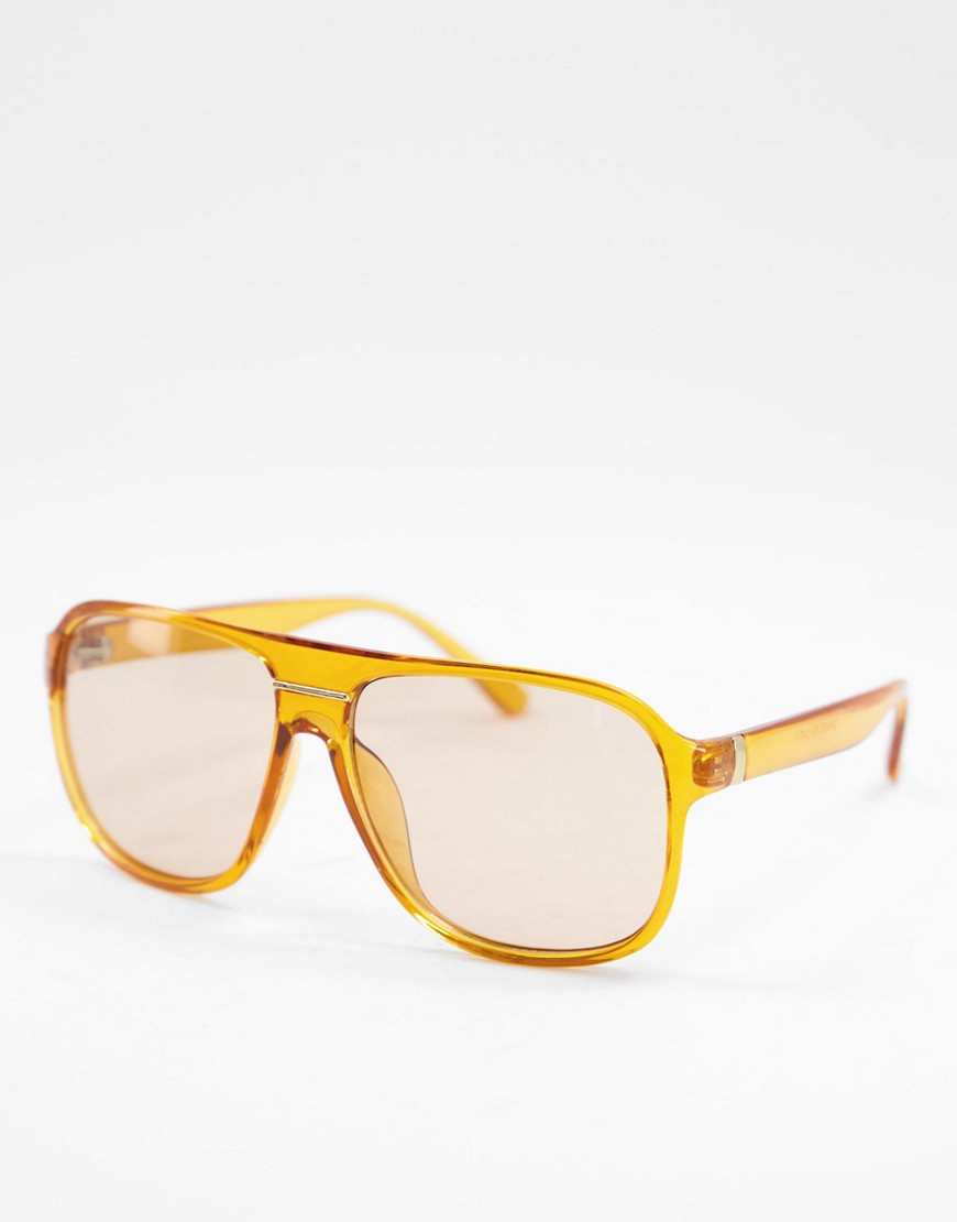 Madein 70s collection frame detail sunglasses-Brown