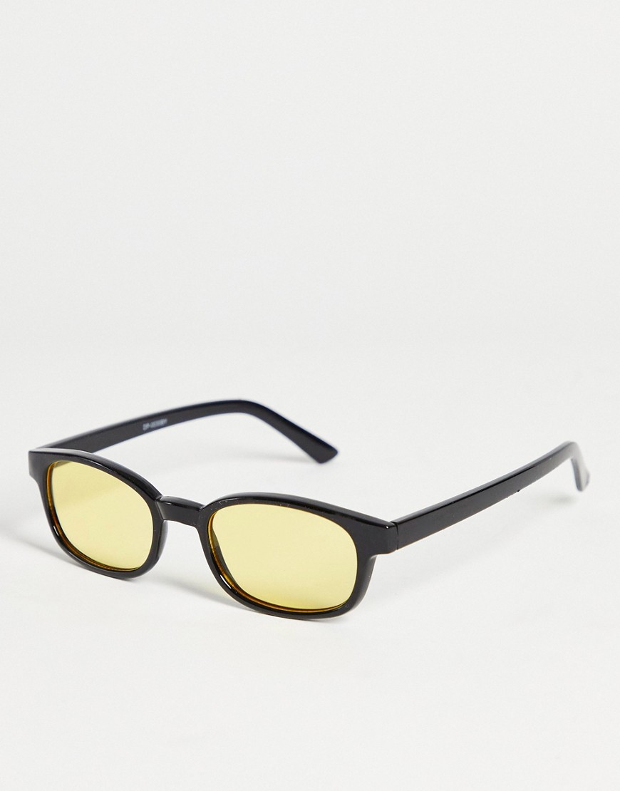 Madein 70s collection yellow tint lens sunglasses