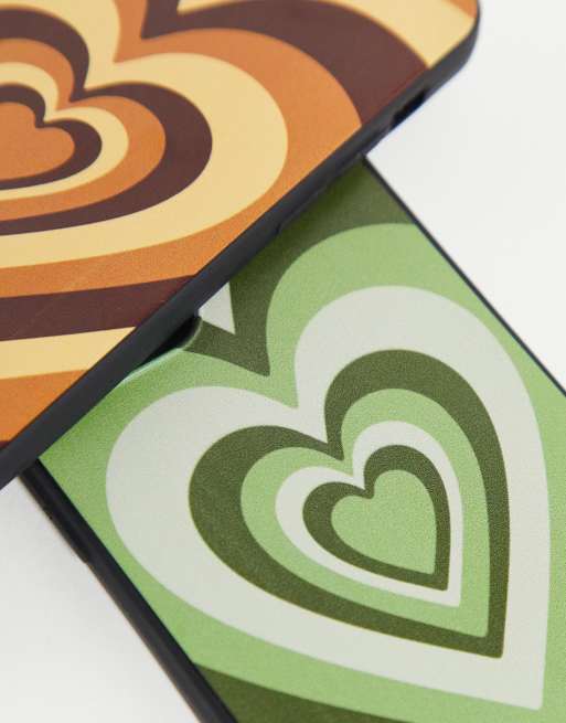 Madein. abstract heart print phone case 2 pack, 2 of 4