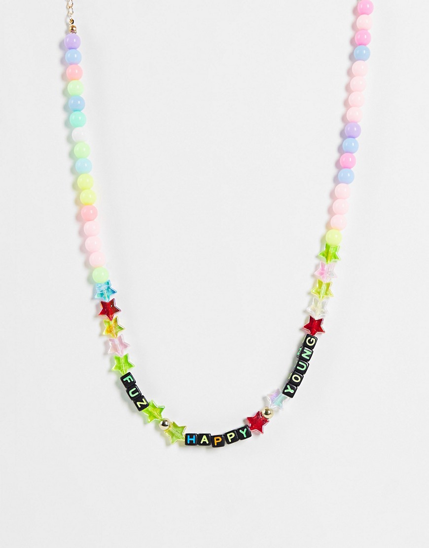 Madein. Madein Beaded Necklace With Multi Beads And Charms