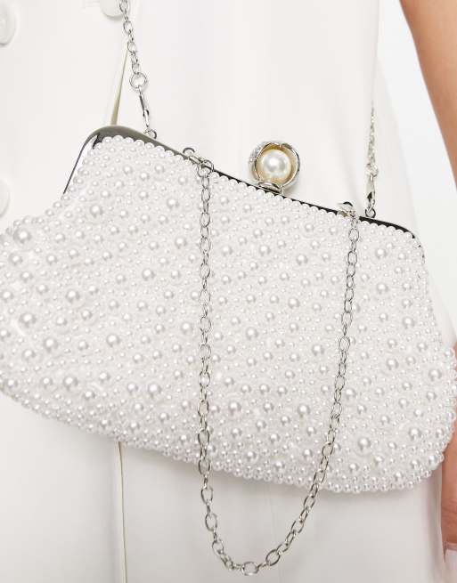 White evening outlet bag