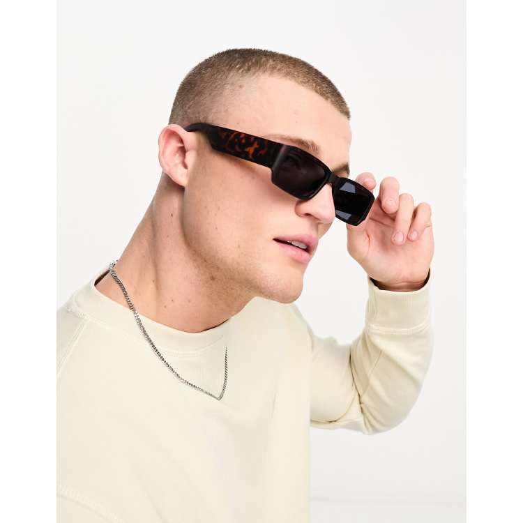 Chunky hot sale sunglasses mens