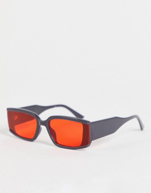Madein Chunky Orange Lens Sunglasses Asos 