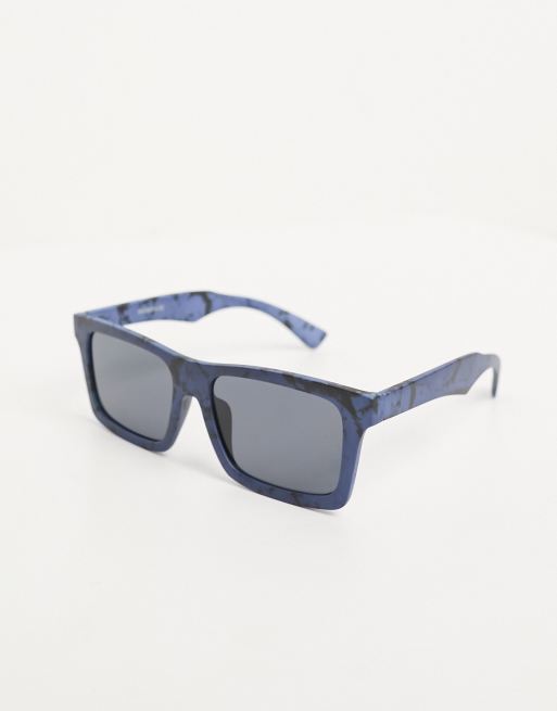 Madein. classic retro sunglasses in blue marble