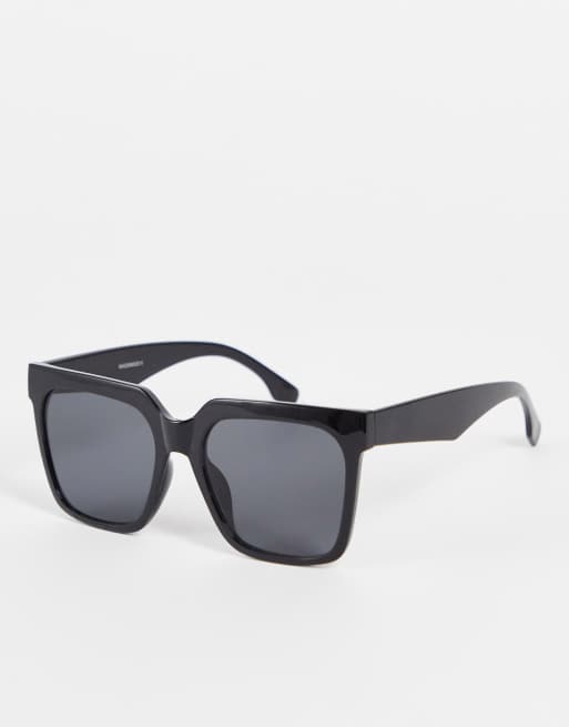 Madein classic square sunglasses in black | ASOS