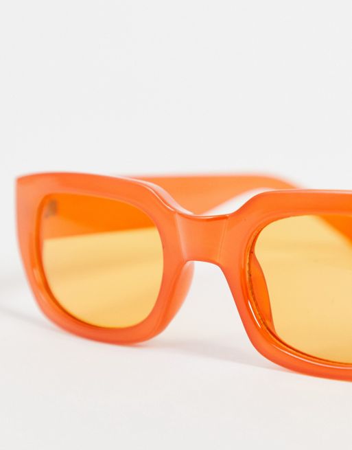 Madein chunky sunglasses with yellow lens