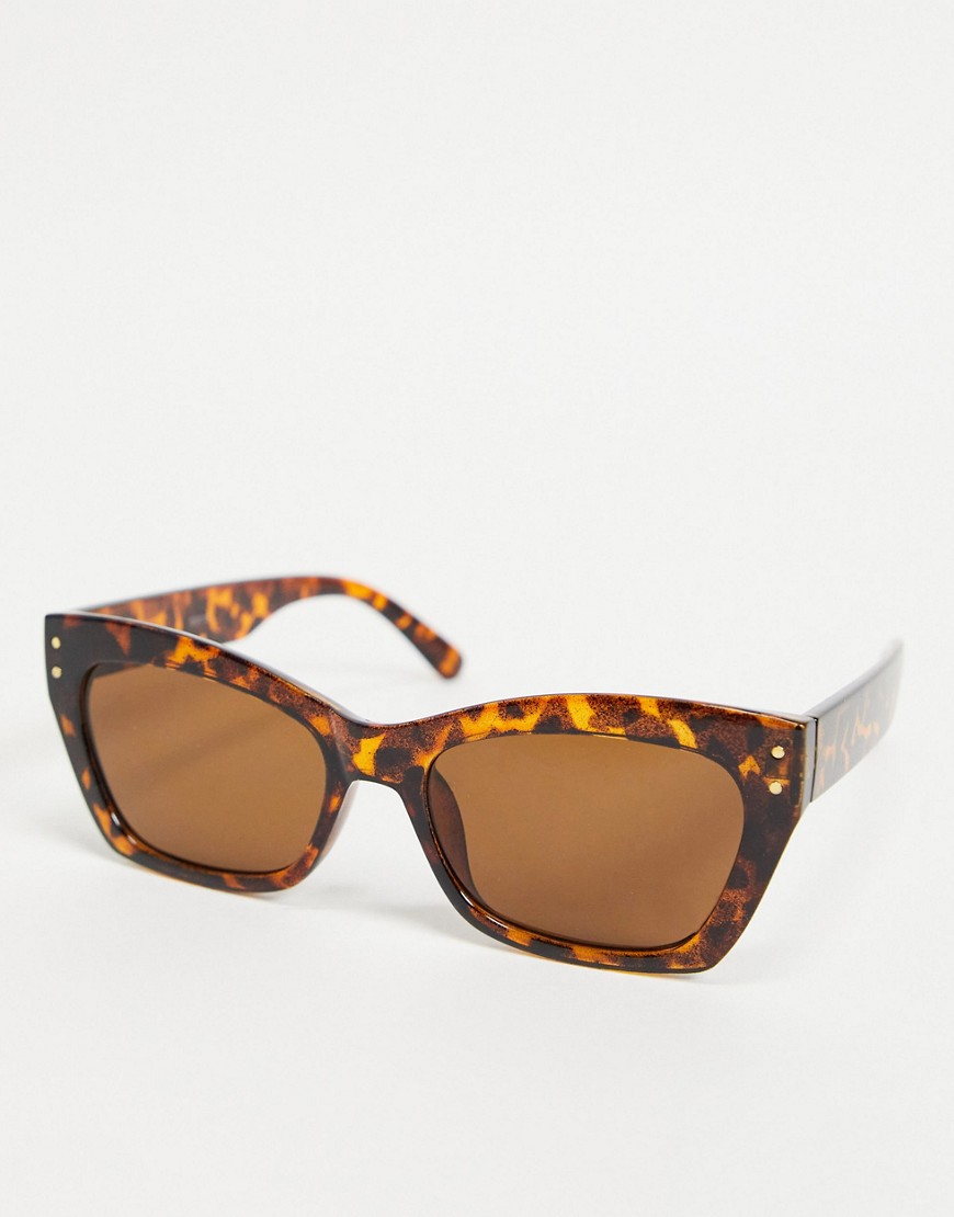 Madein. classic tort sunglasses-Brown