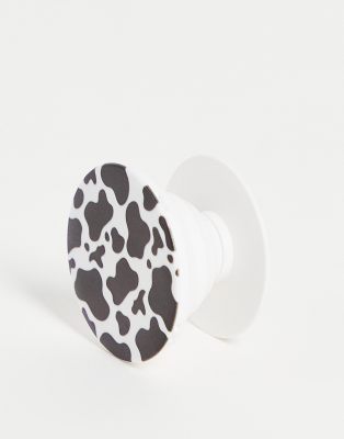 Madein cow print stick on phone holder