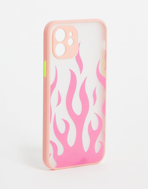 Madein. flame phone case in pink