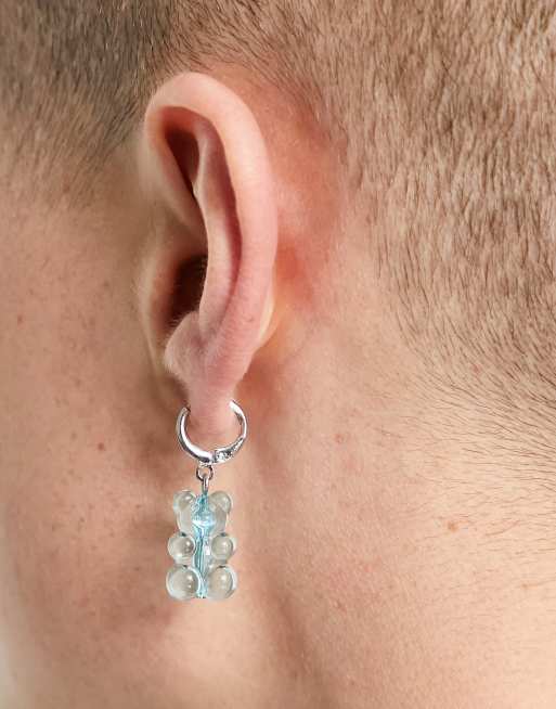 Madein gummy bear huggie earrings in blue
