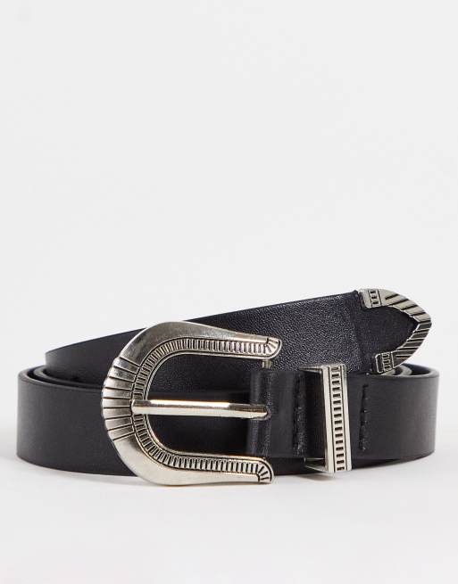 Madein – Gürtel in Western-Optik in Schwarz