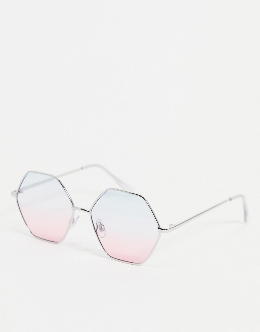 Madein. hexagon sunglasses-Silver