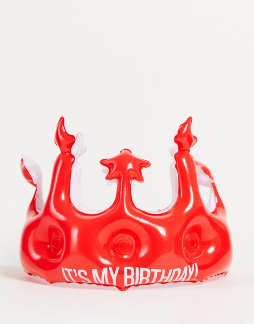 Red birthday clearance crown